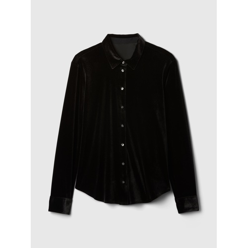 갭 Recycled Relaxed Velvet Easy Shirt