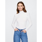 Mockneck Puff Sleeve T-Shirt