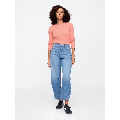 갭 Pointelle Crewneck T-Shirt