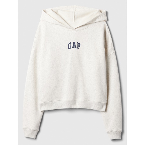 갭 Relaxed Gap Mini-Logo Cropped Hoodie