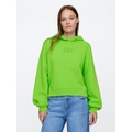 Relaxed Gap Mini-Logo Cropped Hoodie