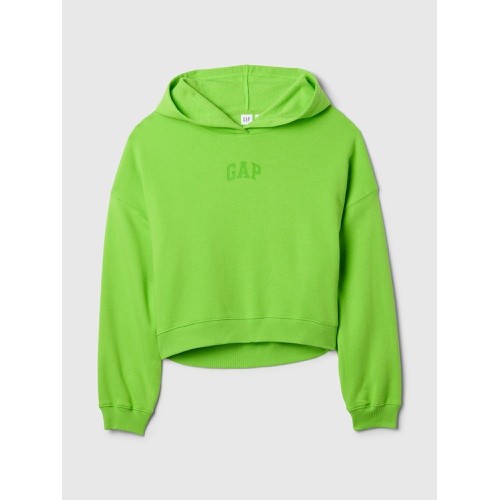 갭 Relaxed Gap Mini-Logo Cropped Hoodie