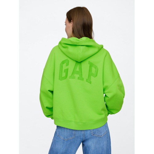 갭 Relaxed Gap Mini-Logo Cropped Hoodie