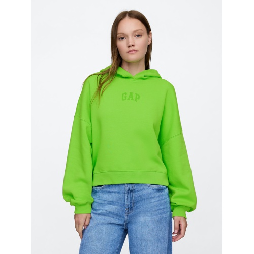 갭 Relaxed Gap Mini-Logo Cropped Hoodie