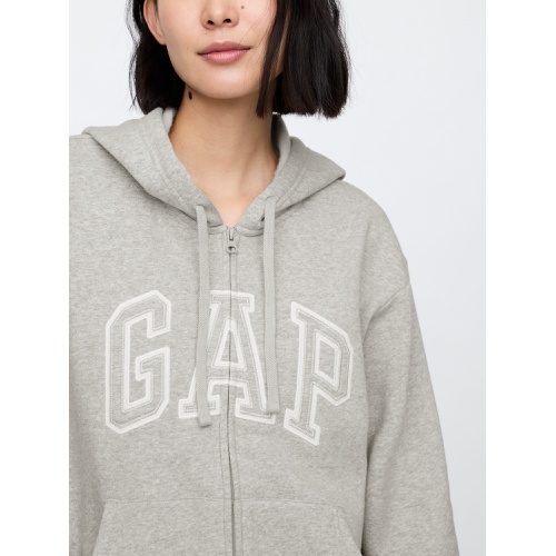 갭 Relaxed Gap Logo Zip Hoodie