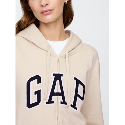 갭 Relaxed Gap Logo Zip Hoodie