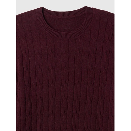 갭 CashSoft Cable-Knit Crewneck Sweater