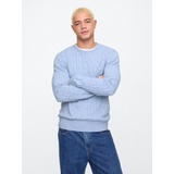 CashSoft Cable-Knit Crewneck Sweater