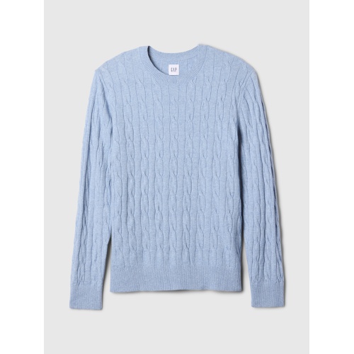 갭 CashSoft Cable-Knit Crewneck Sweater