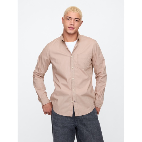 갭 Stretch Poplin Shirt in Standard Fit