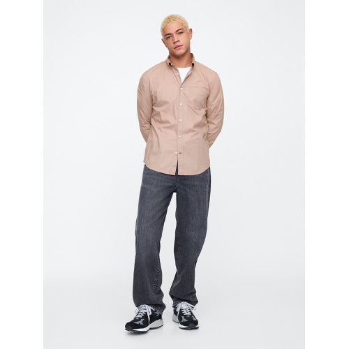 갭 Stretch Poplin Shirt in Standard Fit