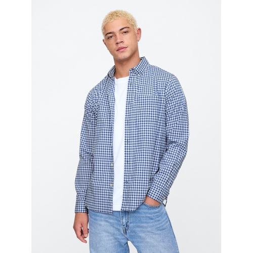 갭 Stretch Poplin Shirt in Standard Fit