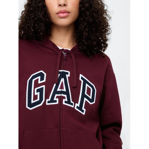 갭 Relaxed Gap Logo Zip Hoodie