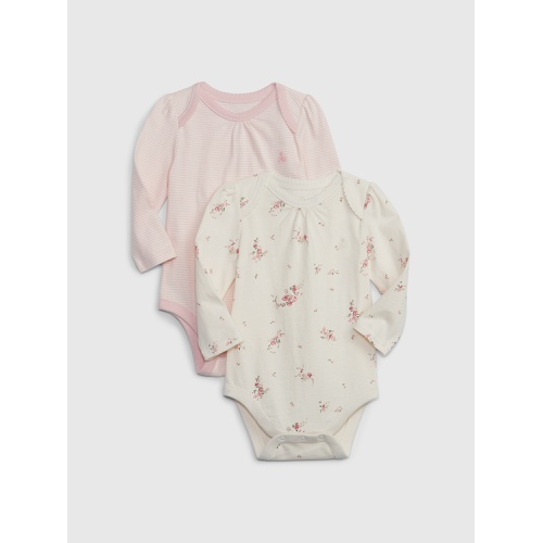갭 Baby First Favorites Organic CloudCotton Bodysuit (2-Pack)