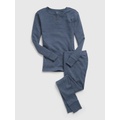 Kids Organic Cotton Henley PJ Set