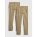 Kids Uniform Lived-In Khakis (2-Pack)