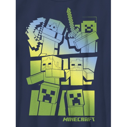 갭 Kids Minecraft Steve and Alex VS Mobs Graphic Tee
