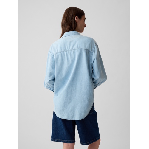 갭 Chambray Denim Big Shirt