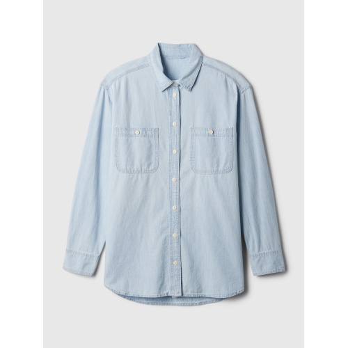 갭 Chambray Denim Big Shirt