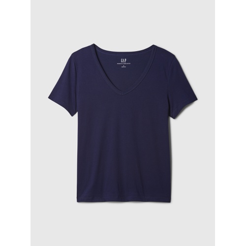 갭 Organic Cotton Vintage V-Neck T-Shirt