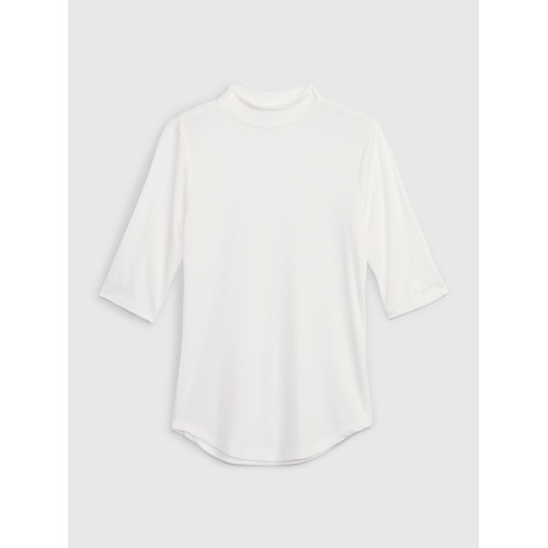 갭 Mini Rib Mockneck T-Shirt