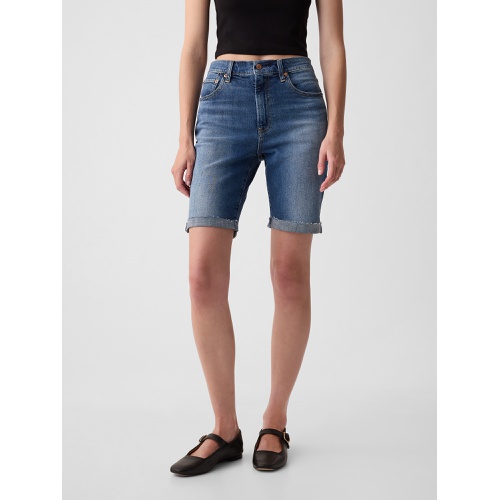 갭 9 High Rise Bermuda Shorts