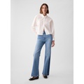 High Rise Patched 70s Flare Jeans