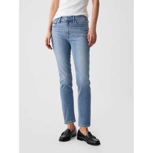 갭 Mid Rise Split-Hem Vintage Slim Jeans