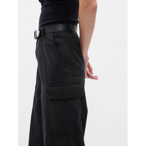 갭 Mid Rise Twill Loose Cargo Pants