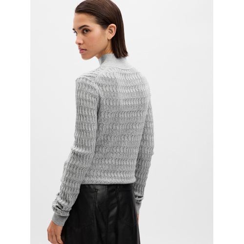 갭 Pointelle Turtleneck Sweater