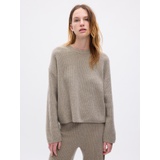 CashSoft Shaker-Stitch Relaxed Sweater