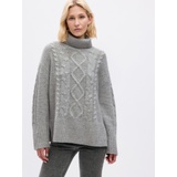 24/7 Split-Hem Cable-Knit Sweater