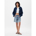 8 Mid Rise 90s Loose Denim Bermuda Shorts