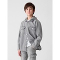 Kids Hooded Denim Jacket