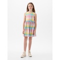 Kids Linen-Cotton Cutout Dress