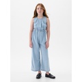 Kids Denim Cutout Jumpsuit