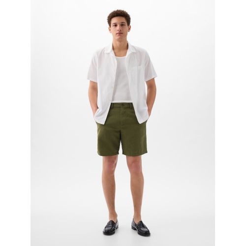 갭 8 Linen-Cotton Shorts