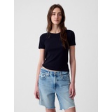 Modern Rib Cropped T-Shirt