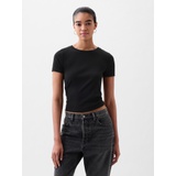 Modern Rib Cropped T-Shirt