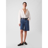 11.5 Mid Rise Longline Denim Shorts