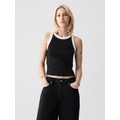 Modern Rib Cropped Halter Top