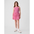 Kids Eyelet Tiered Dress