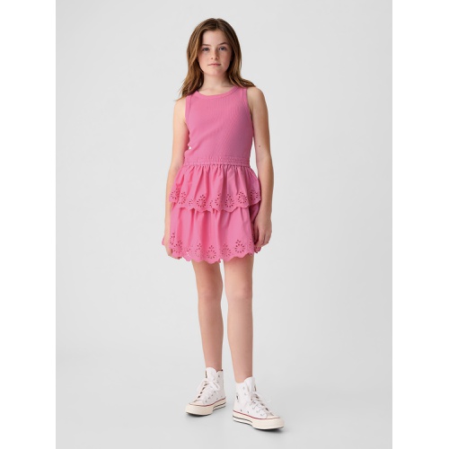 갭 Kids Eyelet Tiered Dress