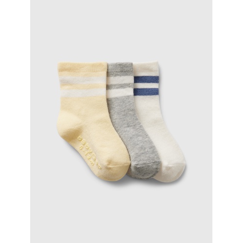 갭 Baby First Favorites Stripe Crew Socks (3-Pack)
