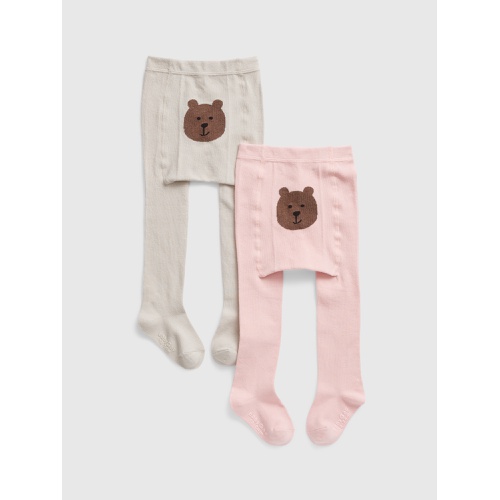 갭 Toddler Bear Tights (2-Pack)