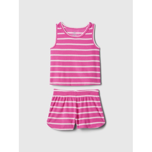 갭 babyGap Recycled Towel Terry PJ Shorts Set