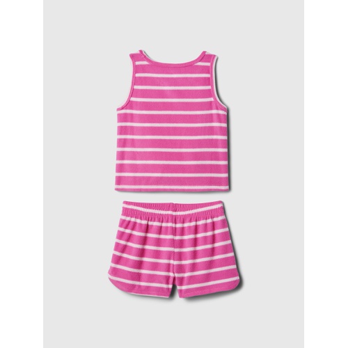 갭 babyGap Recycled Towel Terry PJ Shorts Set