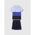 babyGap Colorblock Pique Polo Outfit Set