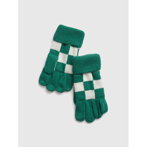 갭 Kids Checkered Gloves
