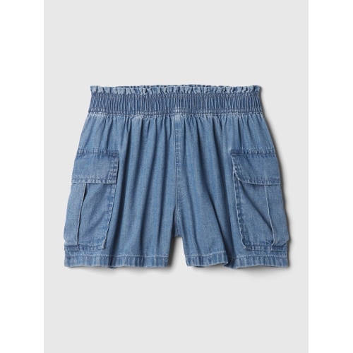 갭 Kids Mid Rise Denim Utility Shorts